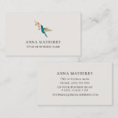 Violetear Hummingbird Business Card Visitenkarte (Vorne/Hinten)