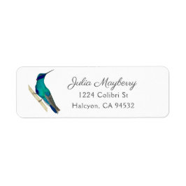 Violetear Hummingbird-Label