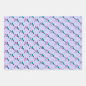 Violetear Hummingbird-Muster-Umschlagpapier Geschenkpapier Set (Vorderseite 3)