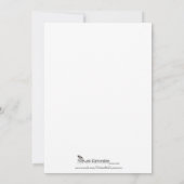 Violetfarben-Band-Rodelbahn Vine Scroll Hochzeit E Einladung (Rückseite)