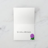 Violetfarbenhochzeit Dankeskarte (Innenseite)