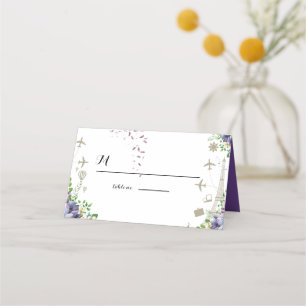 Violetflora und Reisegedanken Einladung zur Hochze