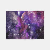 Violetgalaxie Milchstraße mit Planet Fleecedecke (Vorderseite (Horizontal))