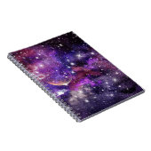 Violetgalaxie Milchstraße mit Planet Notizblock (Rechte Seite)