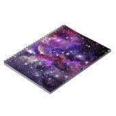 Violetgalaxie Milchstraße mit Planet Notizblock (Linke Seite)