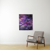 Violetgalaxie Milchstraße mit Planet Wandteppich (Beispiel)