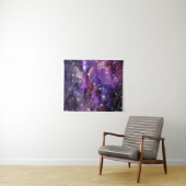 Violetgalaxie Milchstraße mit Planet Wandteppich (Beispiel (Horizontal))