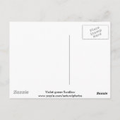 Violetgrün Schlucken Postkarte (Rückseite)