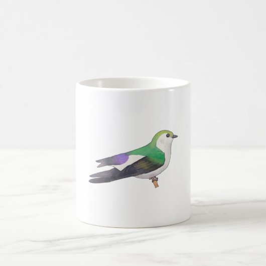 Violetgrüne Schwalbenarten Kunst Kaffeetasse (Mittel)