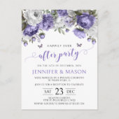 Violetlavender glücklich immer nach dem Party Post Postkarte (Vorderseite)