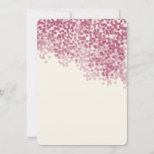 Violetlichtdusche| Rustische Hochzeitseinladungen Einladung (Rückseite)