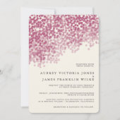 Violetlichtdusche| Rustische Hochzeitseinladungen Einladung (Vorderseite)