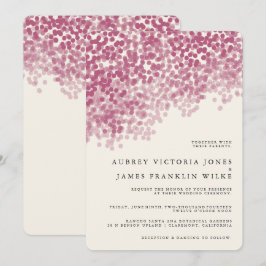 Violetlichtdusche| Rustische Hochzeitseinladungen Einladung