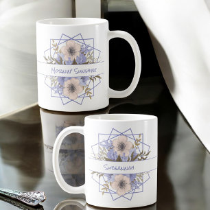 Violetpastel Fünf-Petal-Wilde Rose kundenspezifisc Kaffeetasse