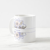 Violetpastel Fünf-Petal-Wilde Rose kundenspezifisc Kaffeetasse (Vorderseite Links)