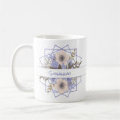 Violetpastel Fünf-Petal-Wilde Rose kundenspezifisc Kaffeetasse (Links)