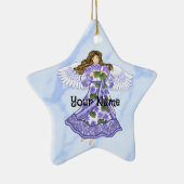 Violets Angel star Keramik Ornament (Rechts)