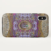 Violets Baylphine Schönes Monogramm Case-Mate iPhone Hülle (Rückseite (Horizontal))