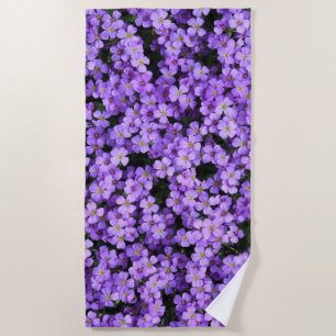 Violets Beach Handtuch Violett Blume Frühjahr Lila