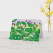 Violets Card Karte (Gelbe Blume)