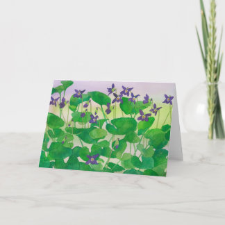 Violets Card Karte