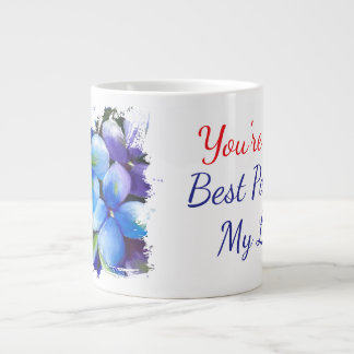 violets flower you're the best part of my life Jumbo-Tasse