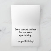 Violets Geburtstagskarte (Großdruck) Karte (Innenseite)