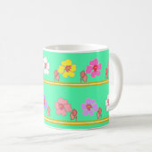violets left&right mint green kaffeetasse (VorderseiteRechts)
