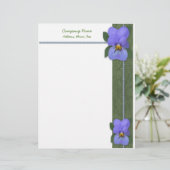 Violets Letterhead Briefbogen (Stehend Vorderseite)