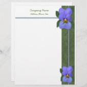 Violets Letterhead Briefbogen (Vorne/Hinten)