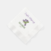 Violets Ostersegnung Jahr Papier Napkin Serviette (Ecke)