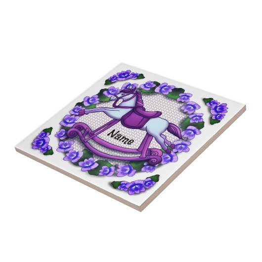 Violets Rocking Horse Fliese (Seite)