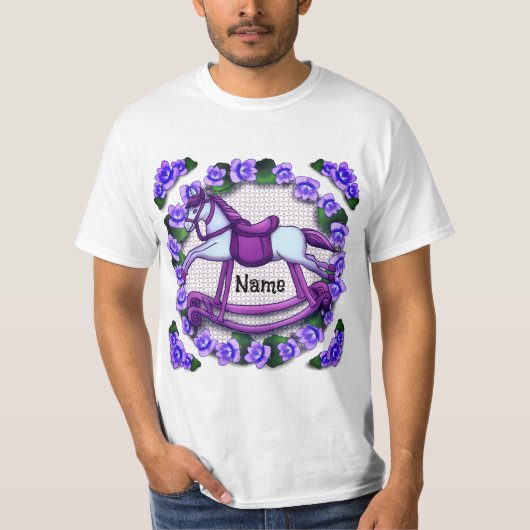 Violets Rocking Horse T-Shirt (Vorderseite)