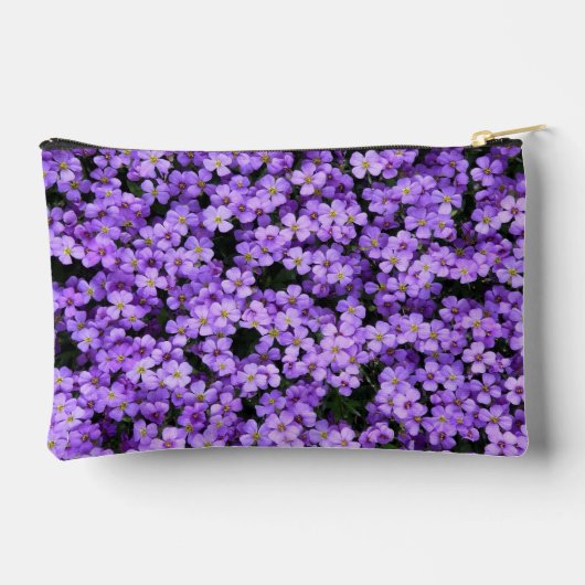 Violets Schöne Violett-Blume Zubehörtasche (Rückseite)