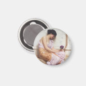 Violets Sweet Violets John William Godward Art Magnet (Vorderseite/Rückseite)