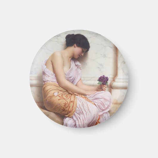 Violets Sweet Violets John William Godward Art Magnet (Vorne)
