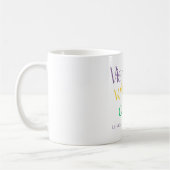 Violets Whisper Calm - Bilingual Art Print Kaffeetasse (Links)