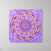 Violetscheibe Mandala Leinwanddruck (Vorderseite)