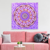 Violetscheibe Mandala Leinwanddruck (Insitu (Wohnzimmer))