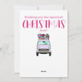 Violetskarte mit Weihnachtsgeschenken Feiertagskarte (Rückseite)