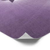 Violetstars im Night Sky Poster (Ecke)