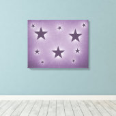 Violetstars in der Night Sky Canvas Print Leinwanddruck (Insitu (Holzboden))