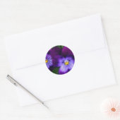 Violetsticker Runder Aufkleber (Umschlag)