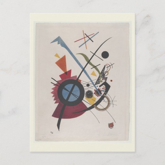 Violett (1923) von Wassily Kandinsky, Moderne Kuns Postkarte (Vorderseite)