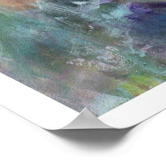 Violett Abstrakt Art Poster (Ecke)