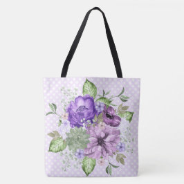 Violett Aquarellfarben Bläserntasche Tasche