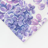 Violett Aquarelllila-Blume Fleecedecke (Ecke)