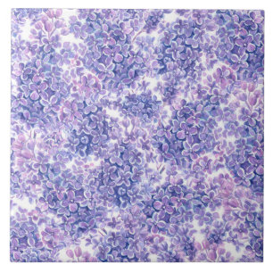 Violett Aquarelllila-Blume Fliese