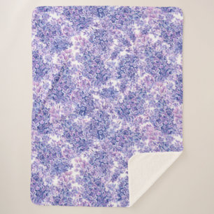Violett Aquarelllila-Blume Sherpadecke