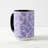 Violett Aquarelllila-Blume Tasse (Vorderseite Links)